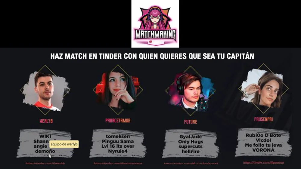 TINDER. MATCHMAKING